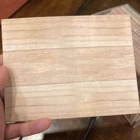 NWT Studio His & Hers Wedding Thank You Cards - Rustic Wood and Lights - Picture 8 of 11